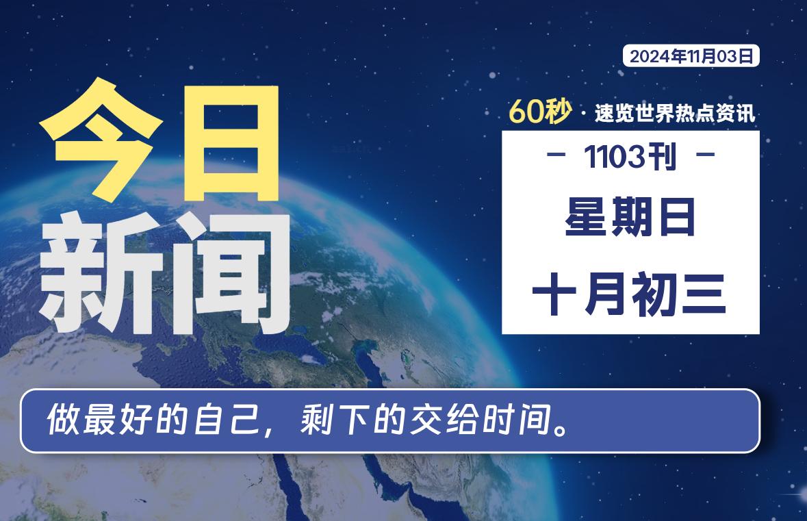 11月03日,星期日, 软件百科带你每天60秒读懂全世界!