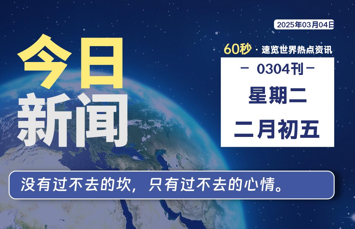 03月04日,星期二, 软件百科带你每天60秒读懂全世界!