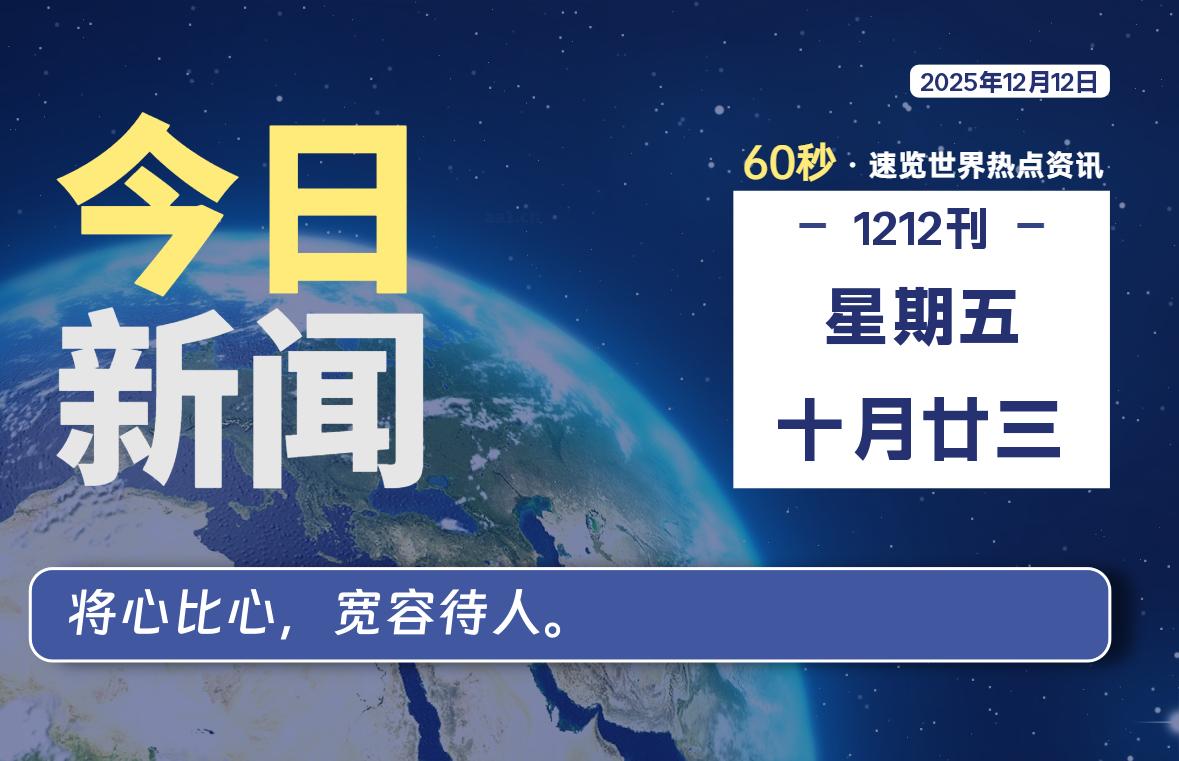 12月12日,星期五, 软件百科带你每天60秒读懂全世界!